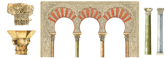 Spanish Islamic Caliphate Art: Arches, Capitals and Columns